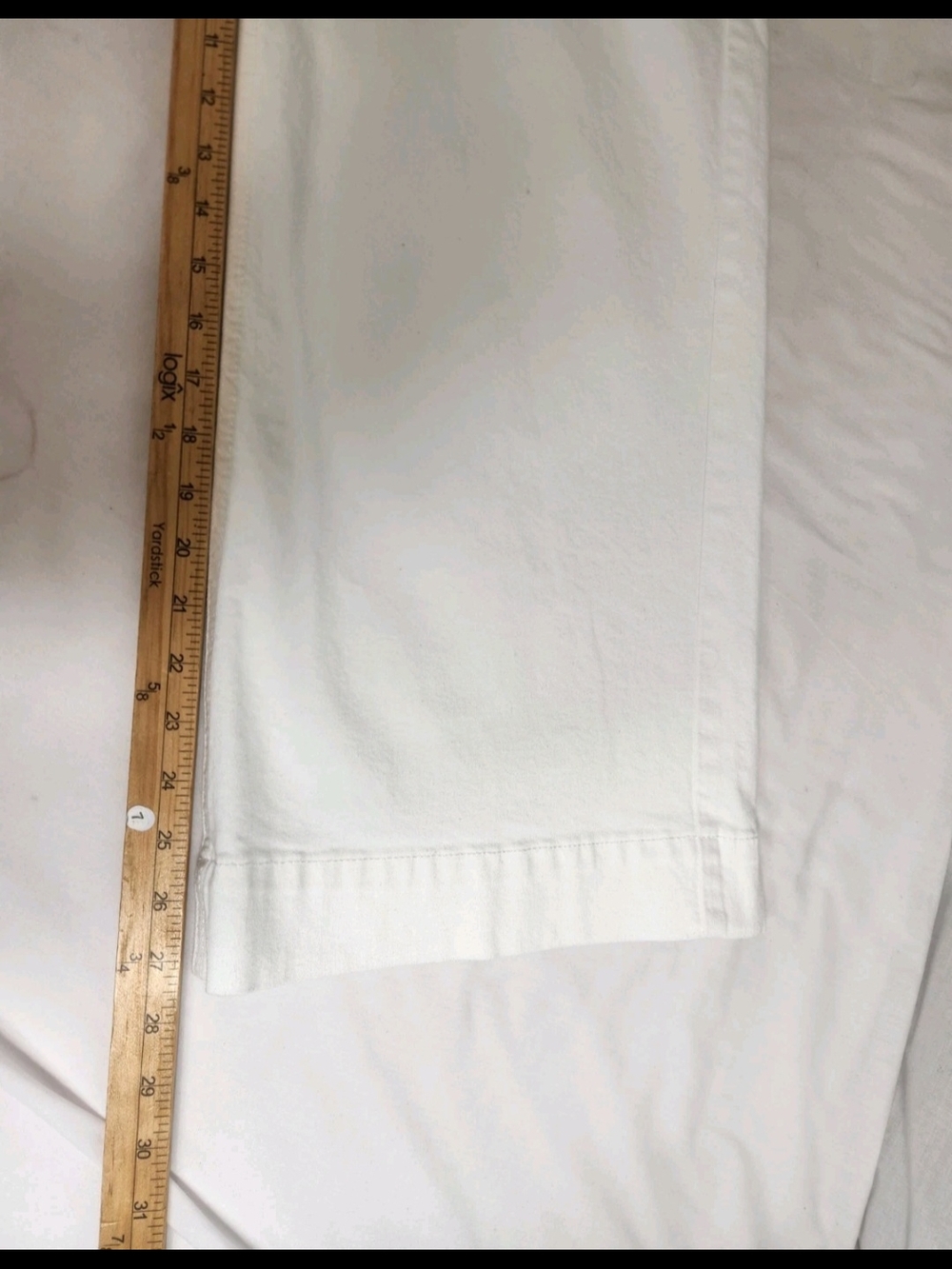 Ariat Wide Leg Jeans Women's Size 29 R White Ultra High Rise Stretch Crop NWT 54 - Picture 11 of 15